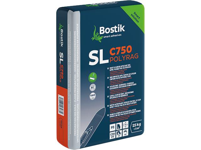 Bostik SL C750 POLYRAG 25kg izravnalna masa za lesene pode in nestabilen estrih Hotenjka