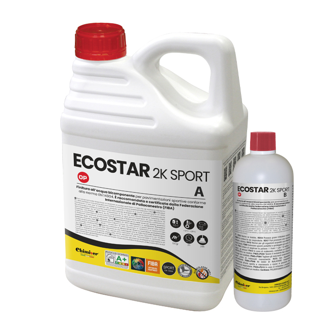 Chimive ECOSTAR 2K SPORT vodni PU lak za sportne pode Hotenjka