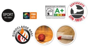 Chimiver Ecostar 2k sport PU vodni lak za sportne pode certifikati Hotenjka