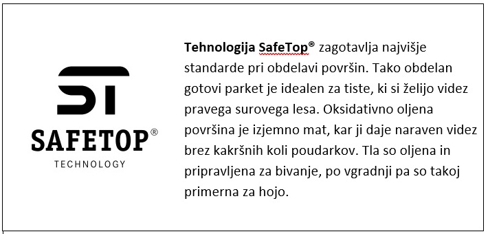 safetop tehnologija Maranti gotovi parket hrast slika